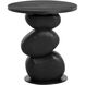 Paplo 21 X 19 inch Black End Table